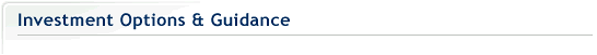 Investment Options and Guidance